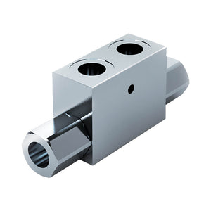 Top Link Double Pilot Check Valve 3/8"BSP In Lin - 25Lpm - Approved Hydraulics Ltd