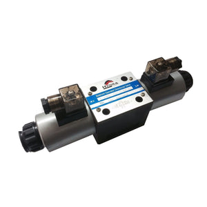 Hydra Part CETOP 5 Double Solenoid Control Valve NG10, All Ports Open - Approved Hydraulics