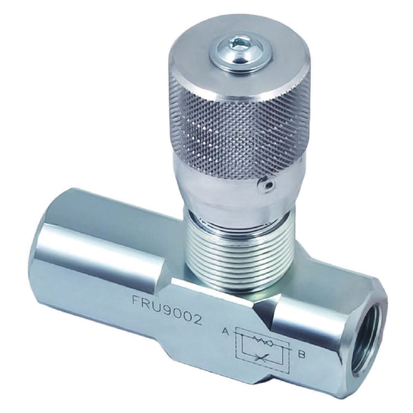 Hydra Part Flow Regulator Valves with Check (Uni-directional) - Approved Hydraulics
