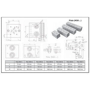 Hydra Part CETOP 3 Manifolds - P & T 1/2" - A & B 3/8" - Approved Hydraulics