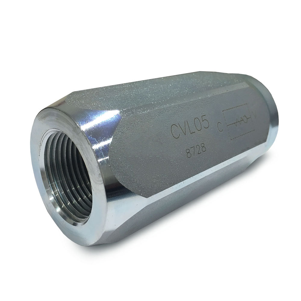 Hydra Part Poppet Check Valve 3/4" 130Lpm, 300 Bar Max Pressure - Approved Hydraulics