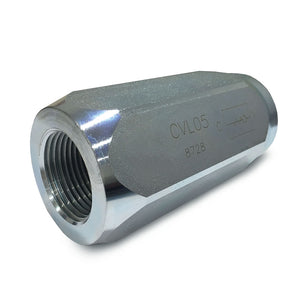 Hydra Part Poppet Check Valve 1/4" 30Lpm, 400 Bar Max Pressure - Approved Hydraulics