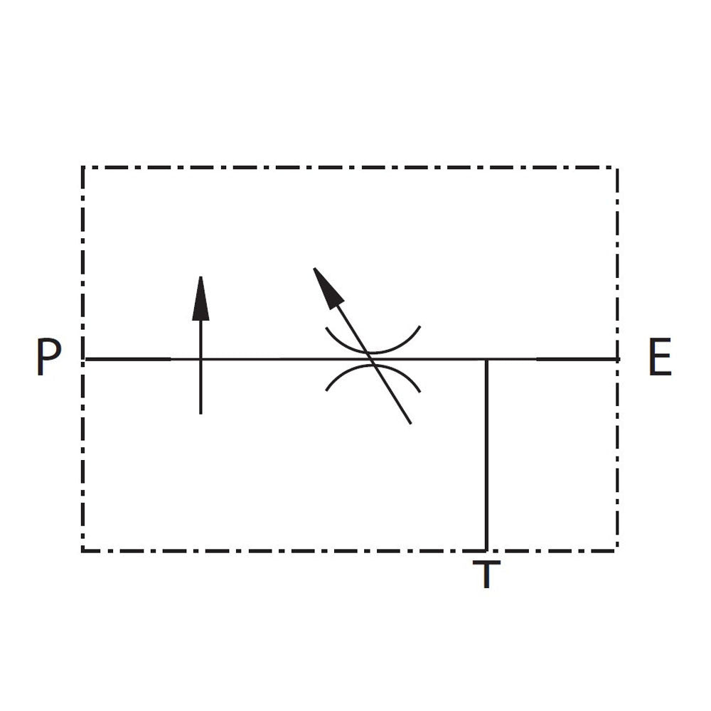 Hydra Part Hydraulic 3 Port Flow Control Valve (Excess Back To Tank)  3/8&quot; - Approved Hydraulics