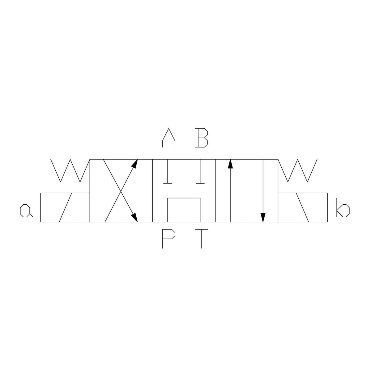 Hydra Part CETOP 3 Double Solenoid Control Valve NG06, P to T - A &amp; B Blocked - Approved Hydraulics