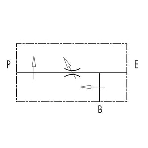 Hydra Part 1/2" 3 Port Pressure Compensating Flow Control with bypass to line - Approved Hydraulics